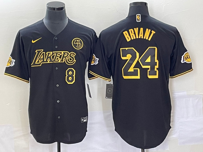 Men 2025 Los Angeles Lakers #24 Bryant black NBA Nike jersey 005